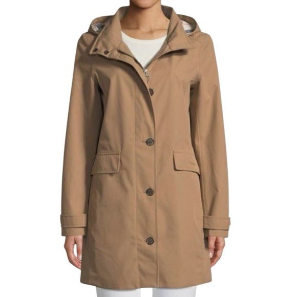Barbour Jackets & Blazers - Barbour NWT Kirkwall Waterproof Rain Jacket Removable Hood Camel Tan Women’s 20